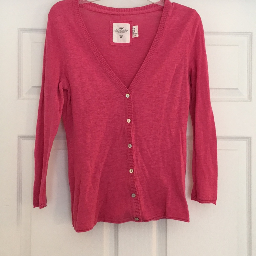 Pink cardigan